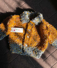 Textured Coat Set -2pc Mustard