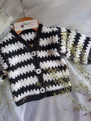 Cardigan -1pc (Black&White)