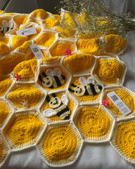 Honey-Comb Blanket -1pc