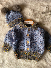 Textured Coat Set -2pc Grey