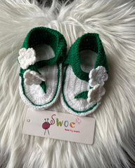 Green Floral Sandals A