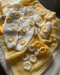 Lemon Puffy Romper -4pc