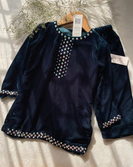 Velvet Bling -2pc Blue