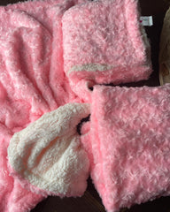 Pink Sherpa Blanket -1pc