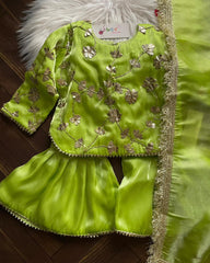 Lime Gota Ghrara -3pc