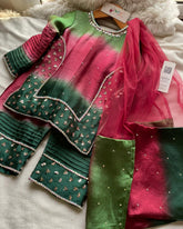 Pleated Diamante -3pc