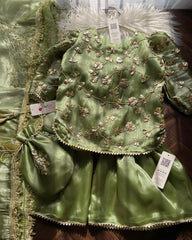 Gota Gharara-4pc Sage Green