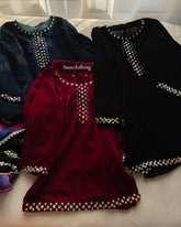 Velvet Bling -2pc Blue