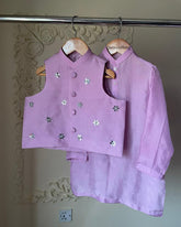 Rukhsati -3pc B (Lilac)