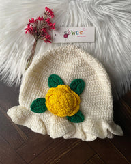 Floral Hat -1pc Yellow