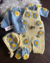 Sky Sunflower Suspenders -4pc