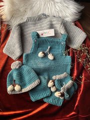 Silver Berry Suspender Set -4pc