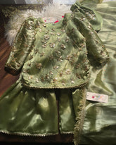 Eid Gota Gharara-4pc Sage Green