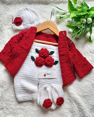 Snow-White Suspender Set -4pc