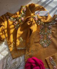 Gota Mehal -3pc Mustard
