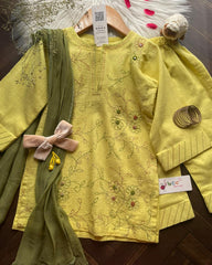 Zard Kacha Tanka -3pc