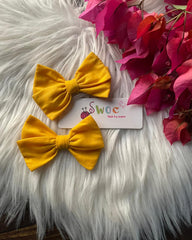 Yellow-Bow Clips