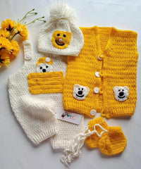Yellow Fellow Suspender Set -4pc
