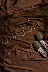 Tilla Embroidered Chunni- Copper