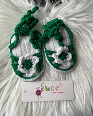 Green Mesh Sandals