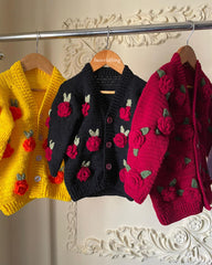 Rose Cardigan -1pc Maroon