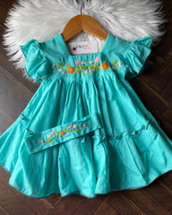 The Lily Dress -2pc (Blue)