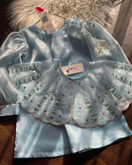 Eid Cape -2pc Powder Blue