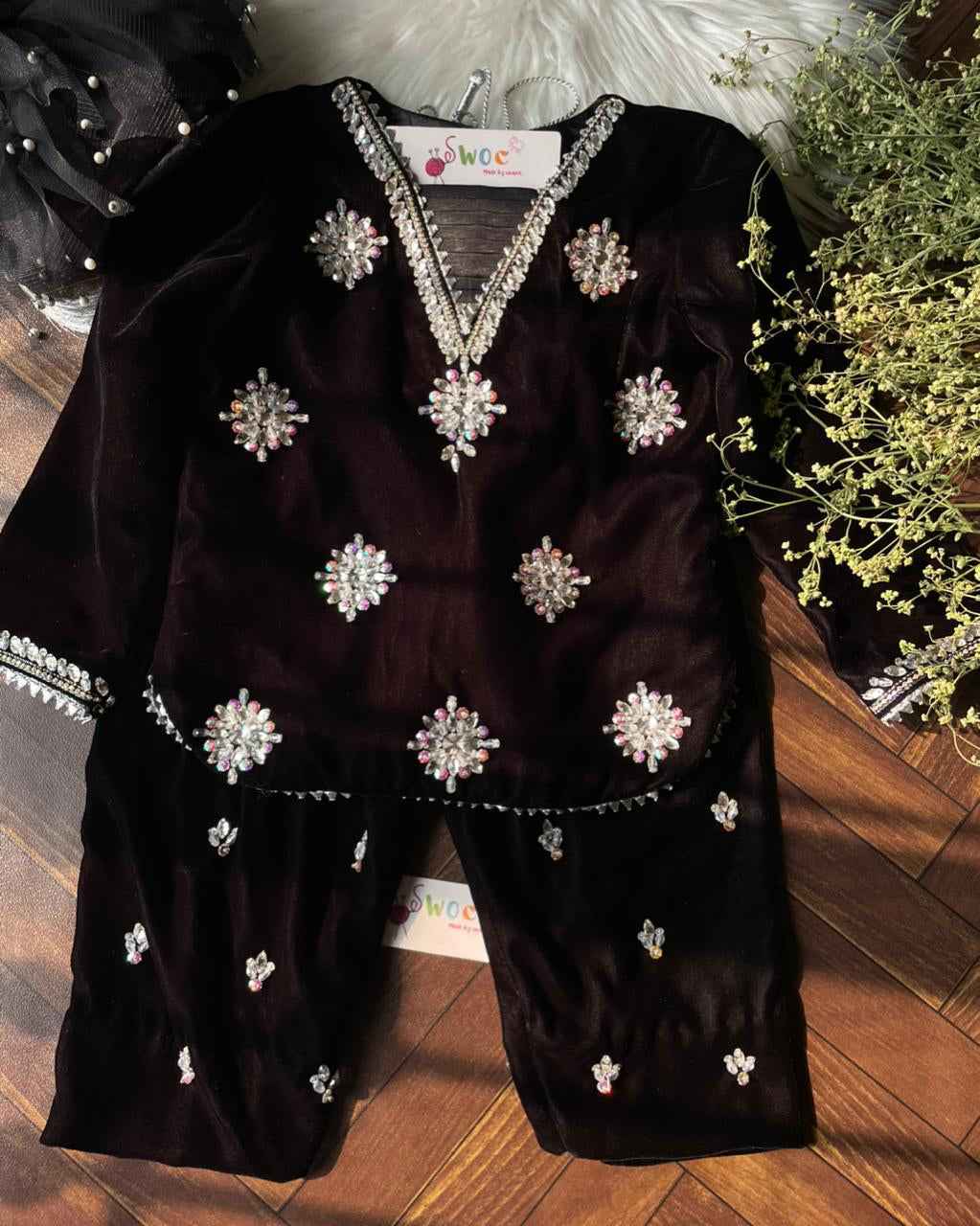 Velvet Diamanté -4pc G