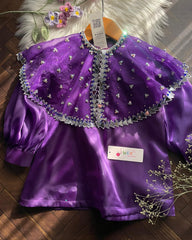 Plum Sheesh Cape -2pc