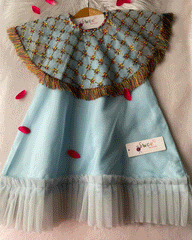 Resham Cape Dress -2pc