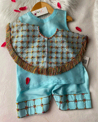 Resham Cape Suit -3pc