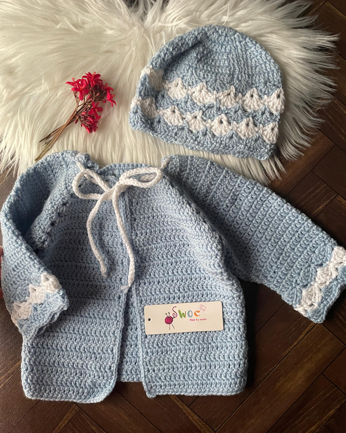 Blue Shell Sweater -2pc