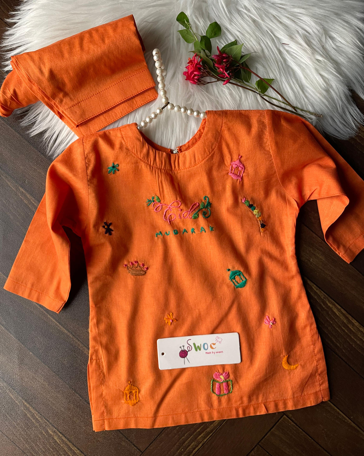 Eid Doodles -2pc Orange