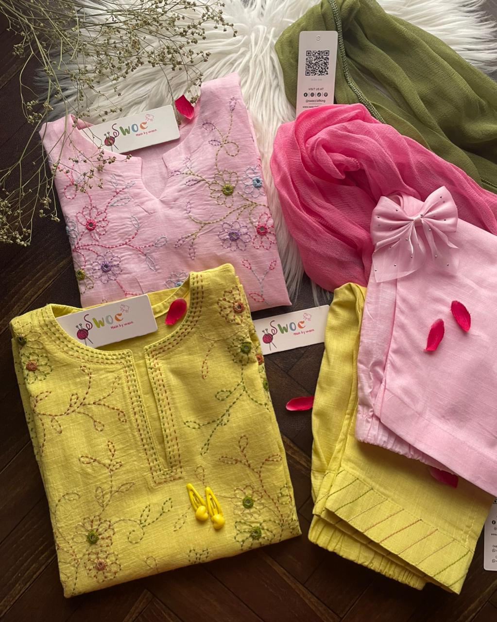 Zard Kacha Tanka -3pc