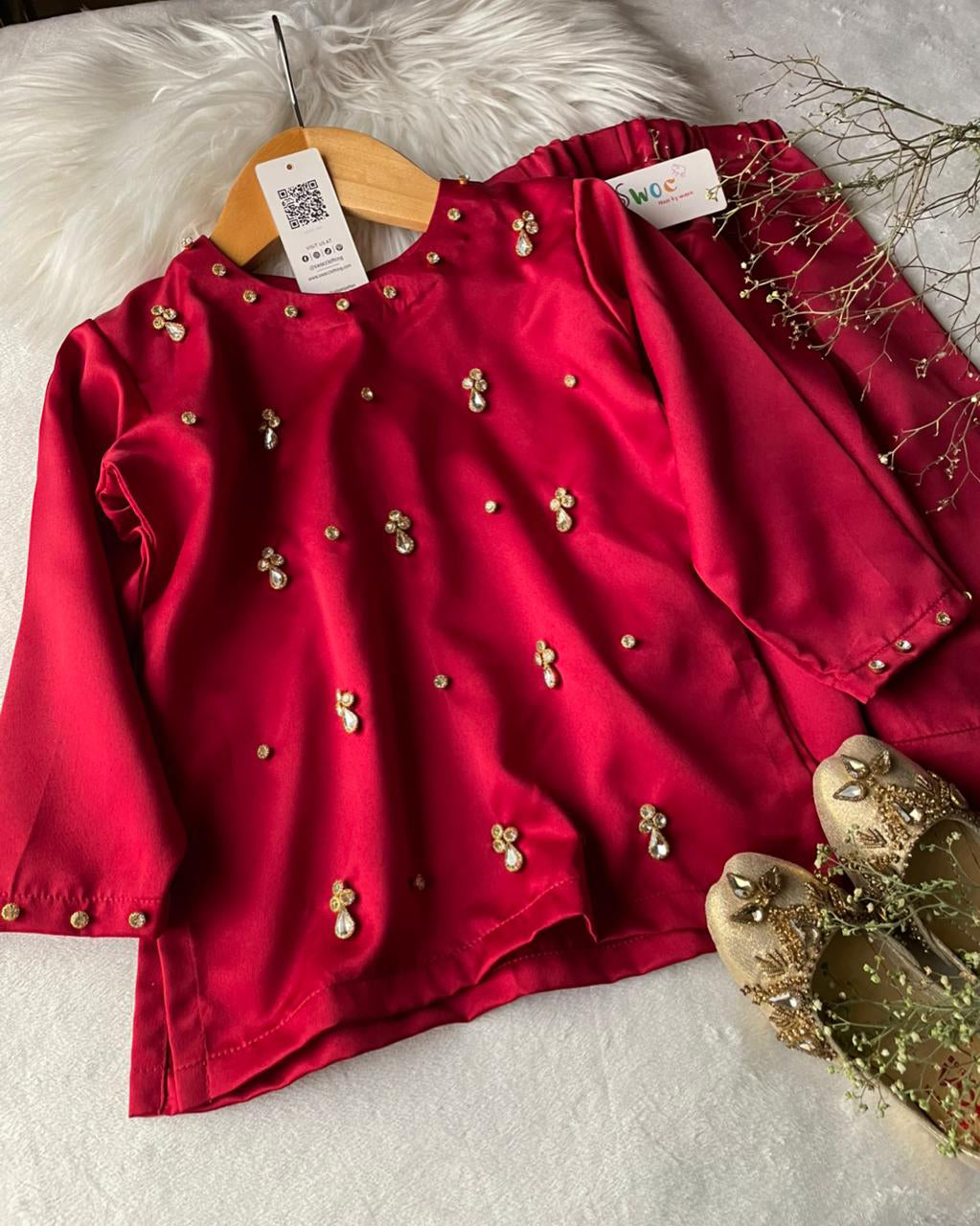 Doria Series -2pc Burgundy