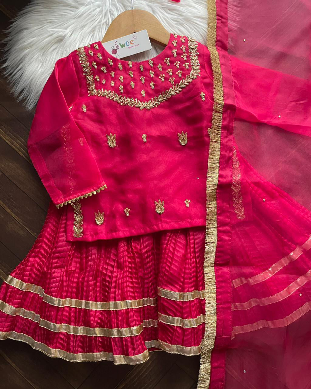 Miss Goldy -3pc Rani Pink