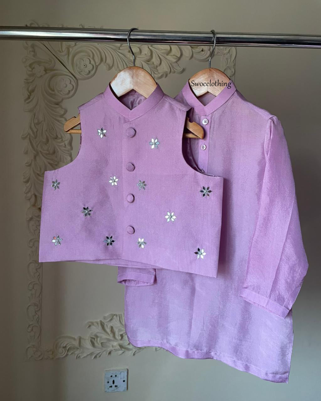 Rukhsati -3pc B (Lilac)