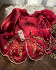 Red Gold Cape -2pc