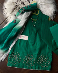 Green Rose -3pc