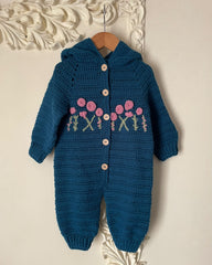 Rose Hood Romper -1pc