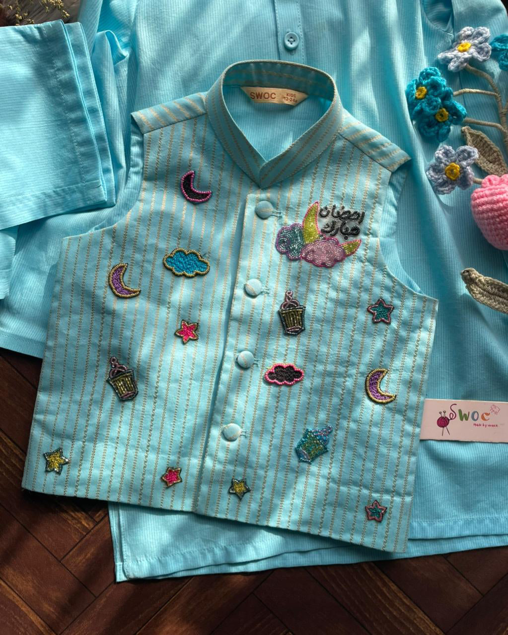 Sitara Eid Waistcoat -1pc