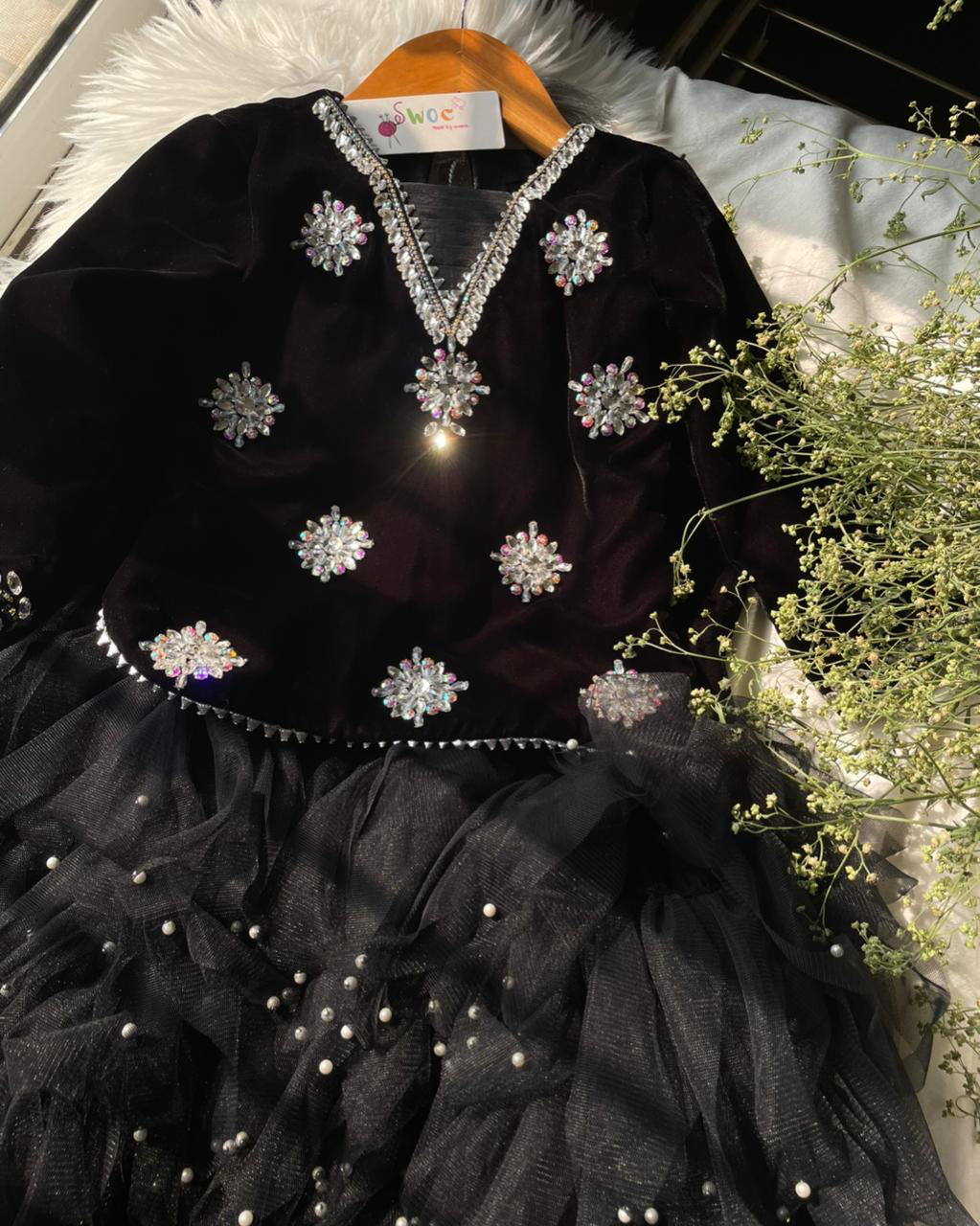 Velvet Diamanté -4pc G