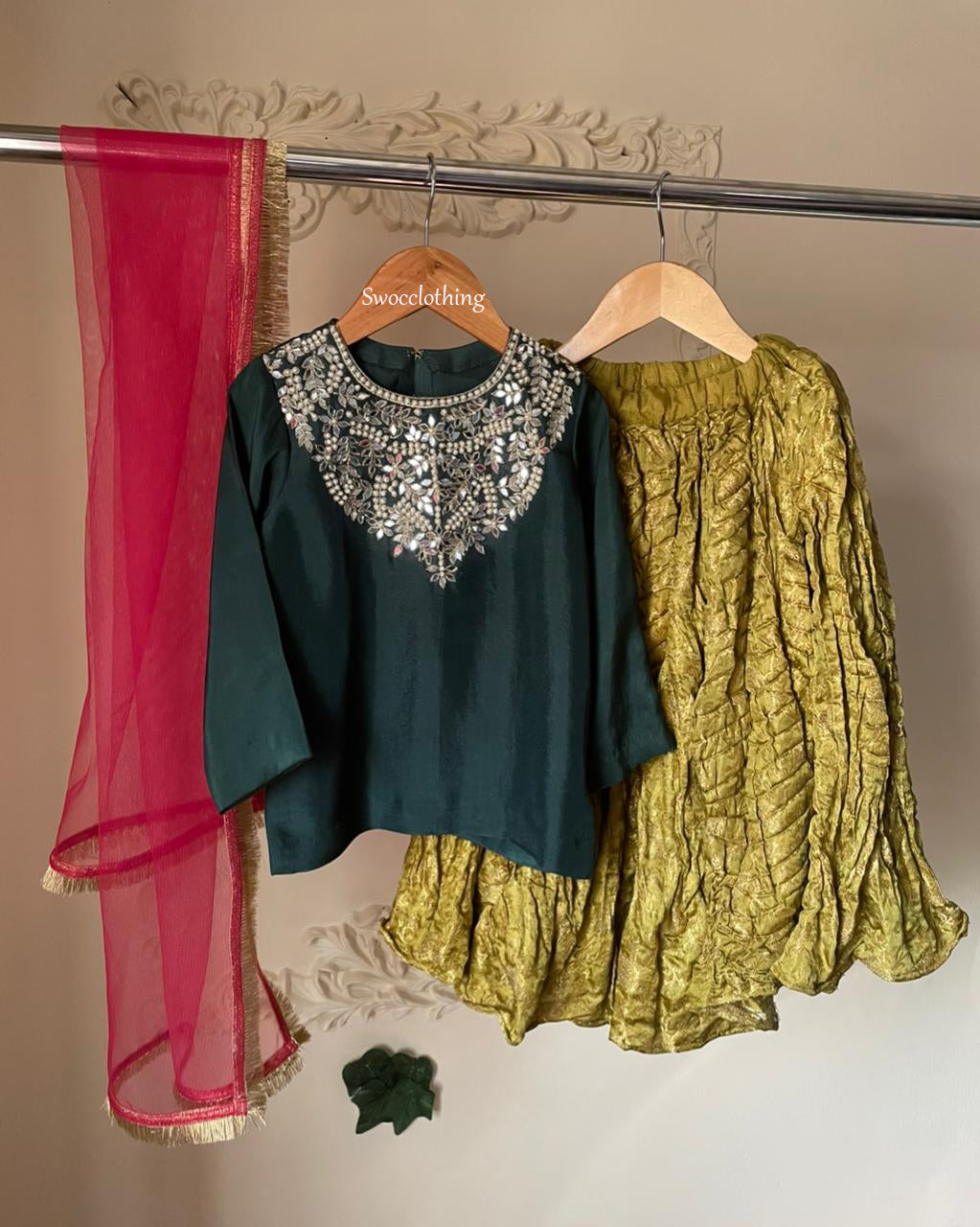 Rukhsati -3pc (Lime)