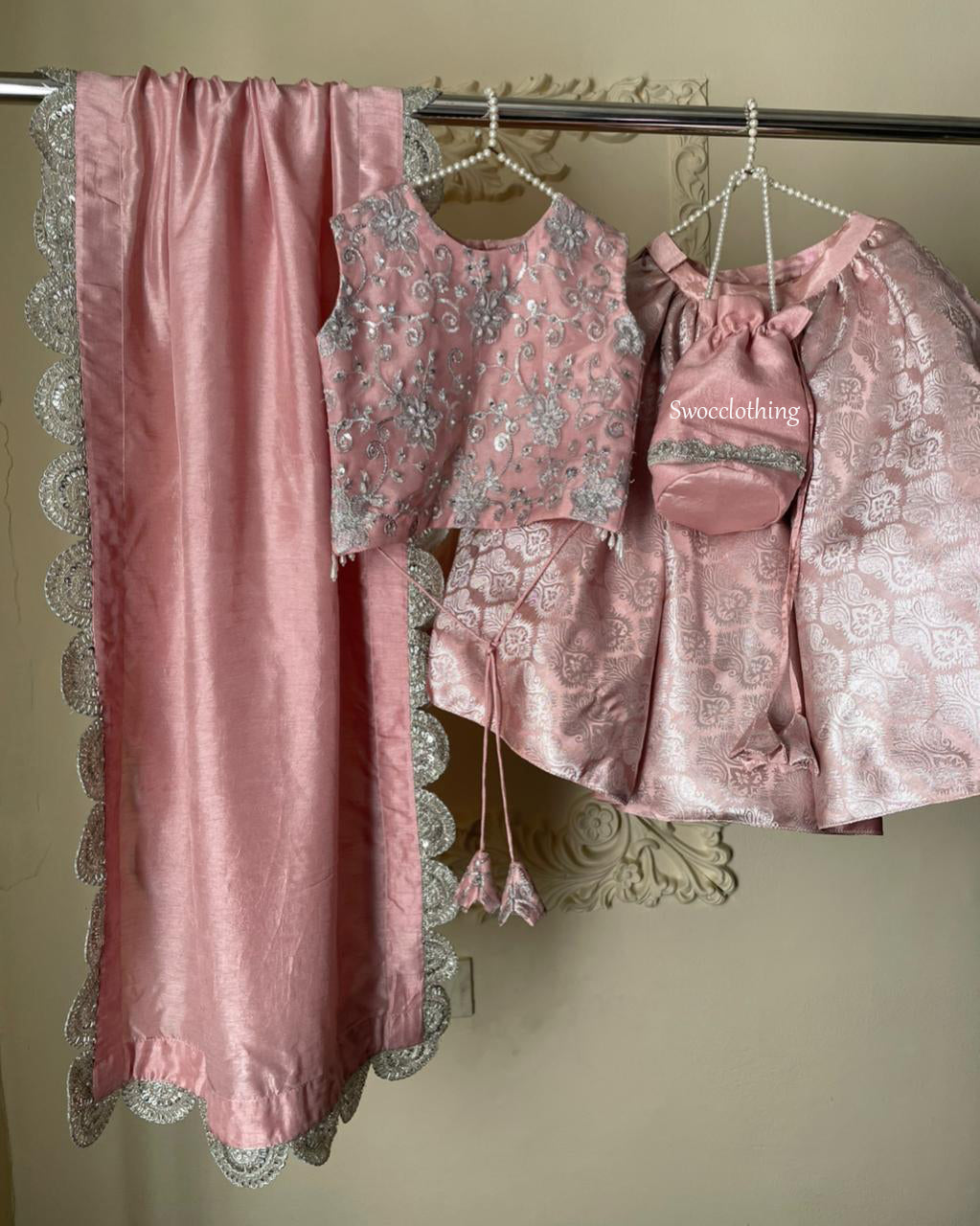 Rose Gold Lehnga Choli -4pc