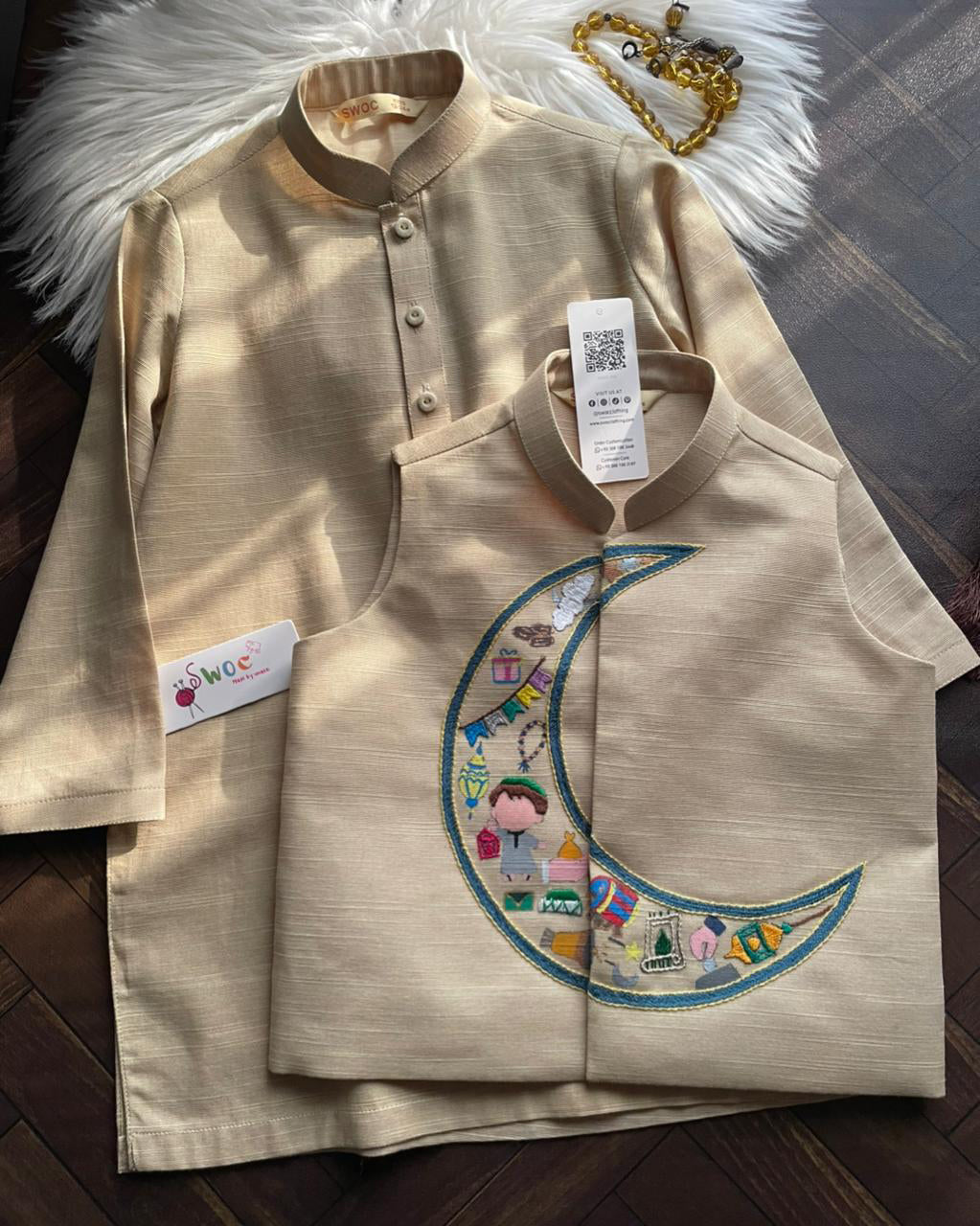 Eid Chaand Waistcoat -1pc
