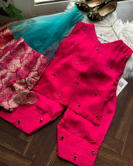 Gulabi Doria -3pc