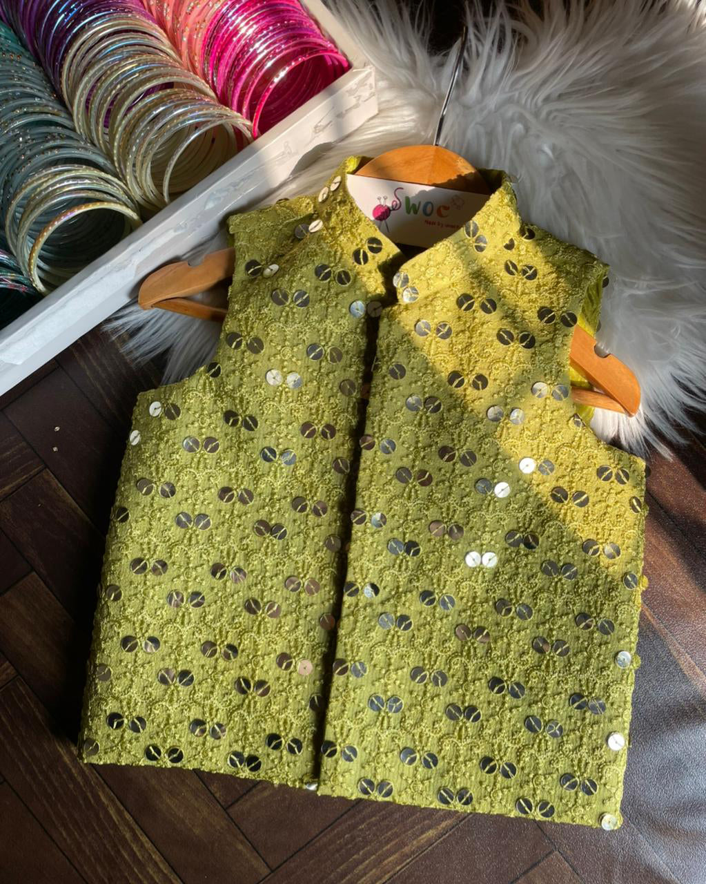 Shehnai Waistcoat -1pc