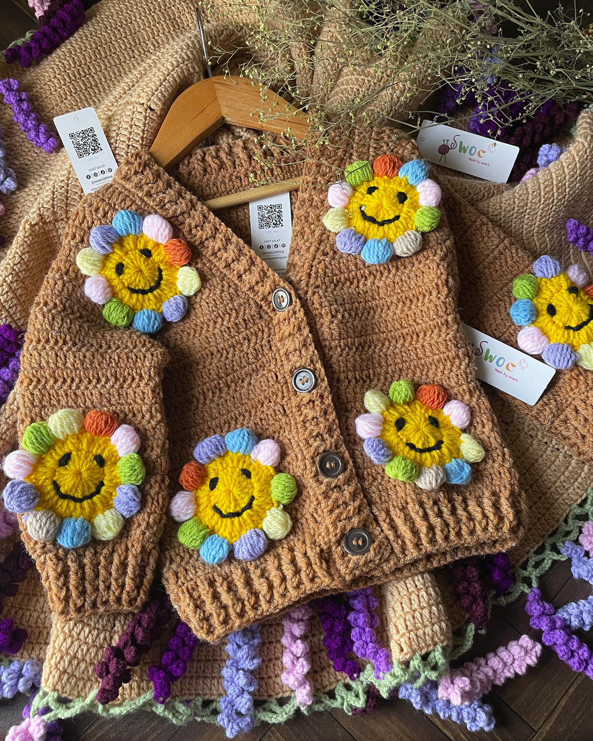 Sunshine Cardigan -1pc Brown