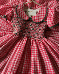 Red Checkered Couture -3pc