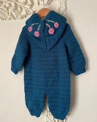Rose Hood Romper -1pc
